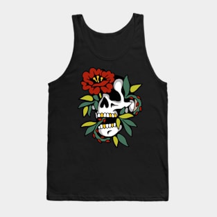 Skull rose Tank Top